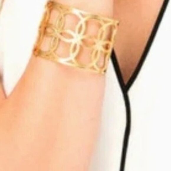 Brighton christo NYC NEW YORK CITY  GOLD  CUFF  BANGLE   nwt  $ 58 - Picture 4 of 6
